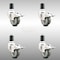 Service Caster 3 Inch 316SS Gray Poly Swivel 1-5/8 Inch Expanding Stem Caster Set Lock Brake SCC-SS316TTLEX20S314-PPUB-158-4 - alternate 3